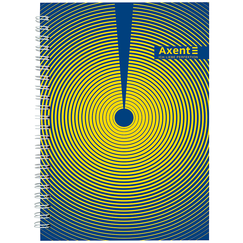 Блокнот на спiралi Axent 8032-31-A, A5, 96 аркушів, клітинка, тверда обкладинка